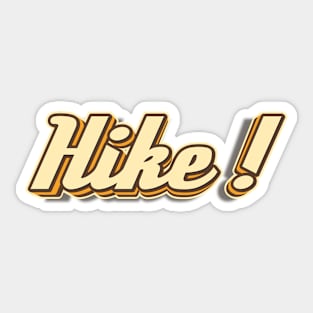 Hike! typography Sticker